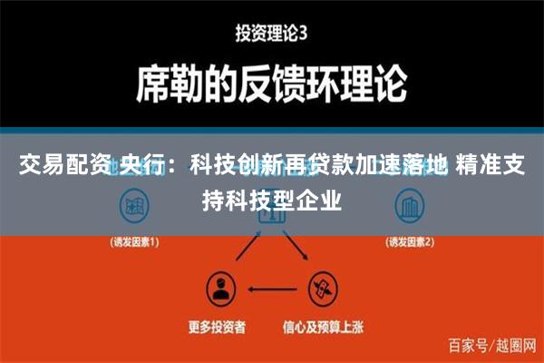 交易配资 央行：科技创新再贷款加速落地 精准支持科技型企业